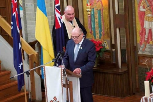 UWC Secretary General welcomes President of Ukraine during state visit to Australia (16.12.2014)