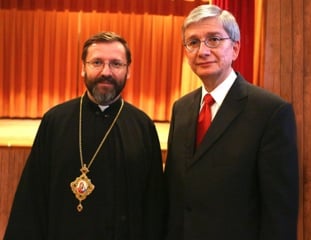 UWC President Eugene Czolij meets with Patriarch Sviatoslav (Shevchuk) (12.05.2014)