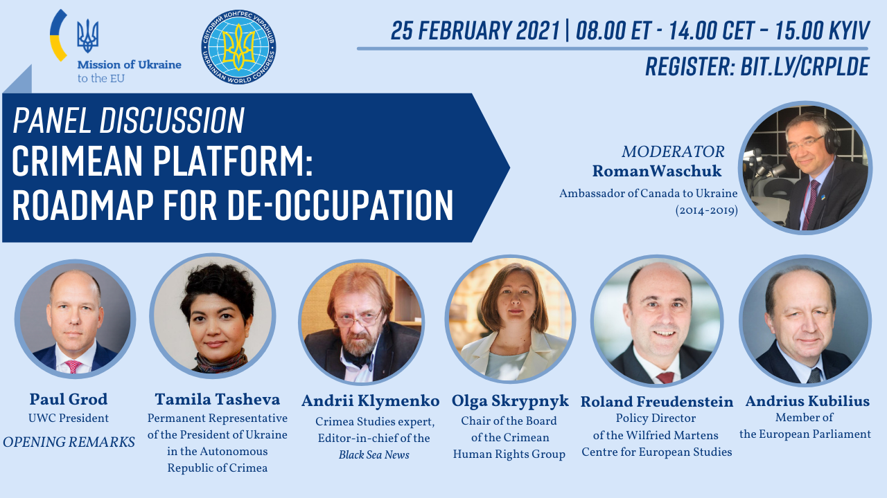 WILL THE CRIMEAN PLATFORM BECOME AN EFFECTIVE MECHANISM OF DE-OCCUPATION? HIGHLIGHTS FROM THE UWC AND UKRAINIAN MISSION TO THE EU PANEL EVENT