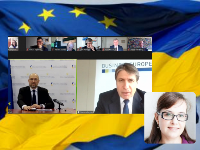 Director of the UWC EPIC speaks at the Prime Minister of Ukraine and the Confederation of European Business meeting