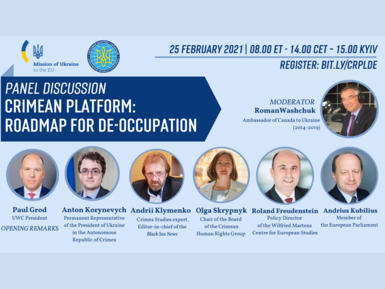 Panel Discussion “Crimean Platform: Roadmap for De-occupation”