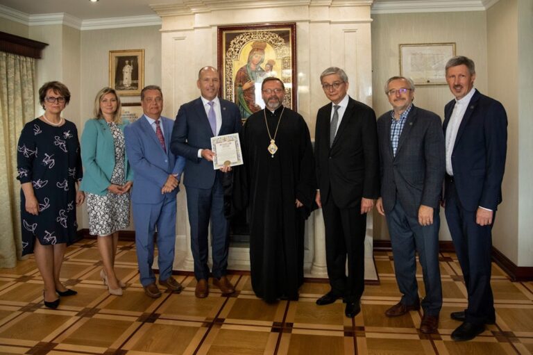 UWC Leadership Met the head of the UGCC Major Archbishop Sviatoslav