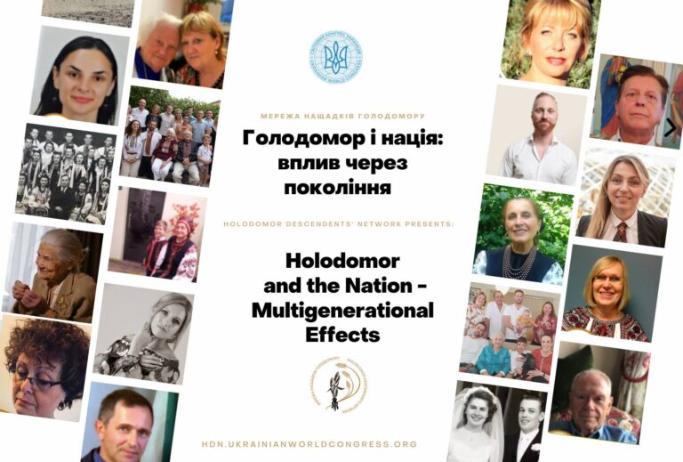 How did the Holodomor affect the Ukrainian nation? Webinar from the Global Holodomor Descendants’ Network