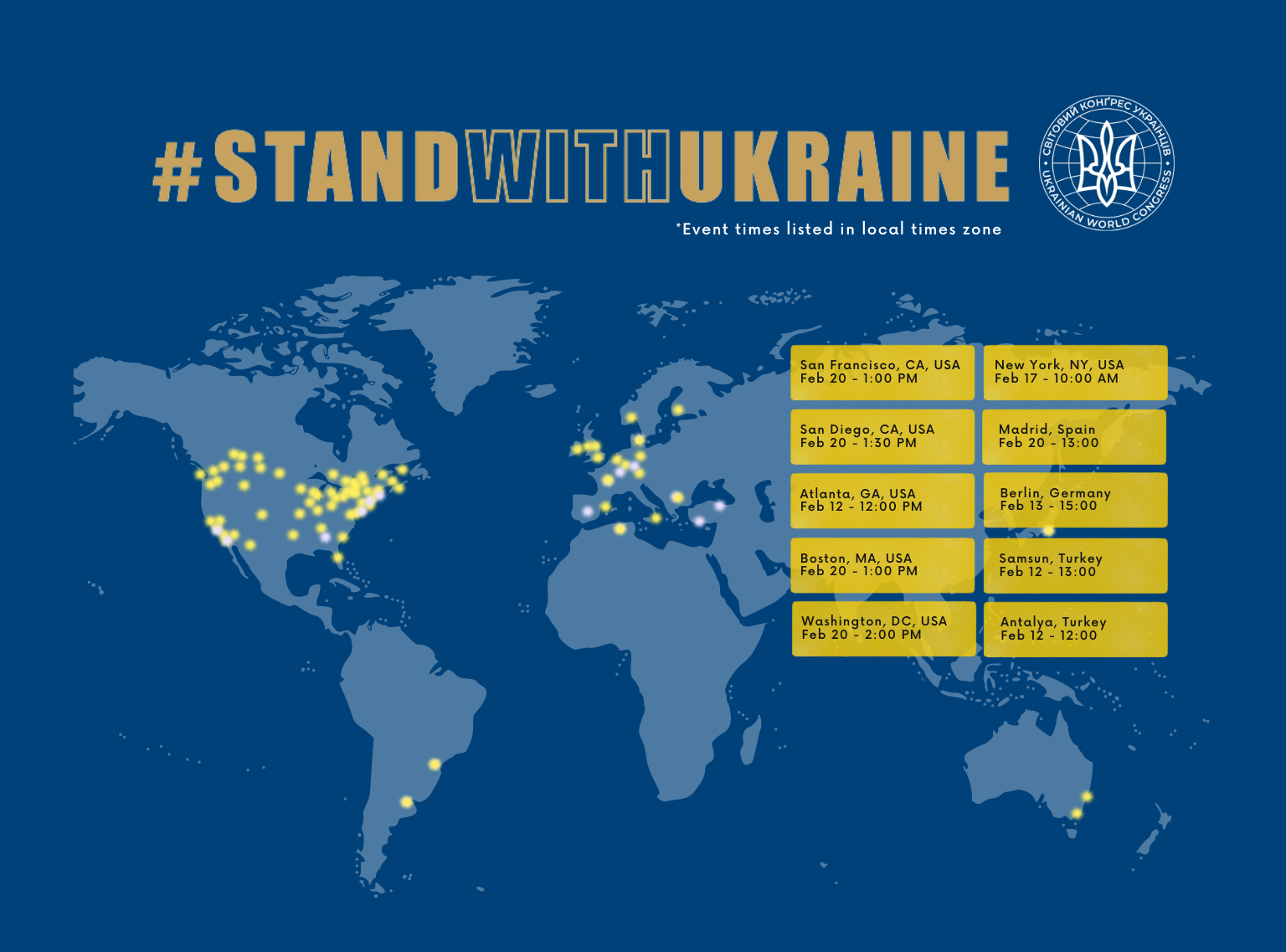 #StandWithUkraine global actions continue – Upcoming and Past #StandWithUkraine global actions continue – Upcoming and Past