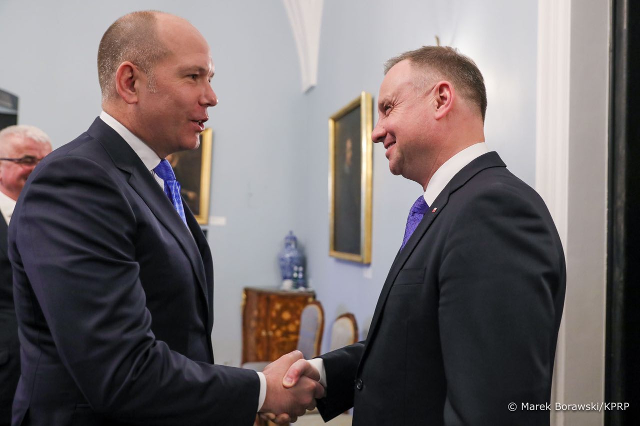 Ukrainian World Congress President Paul Grod met with Polish President Andrzej Duda Ukrainian World Congress President Paul Grod met with Polish President Andrzej Duda