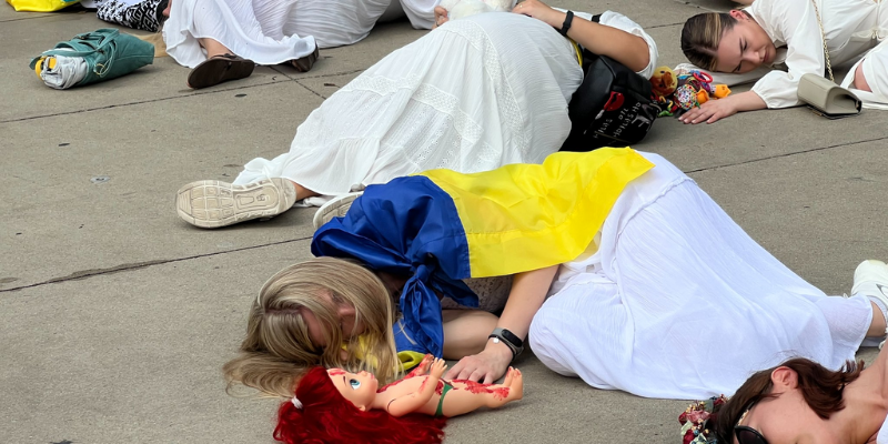 A rally in Chicago: “9/11 is every day in Ukraine” A rally in Chicago: “9/11 is every day in Ukraine”