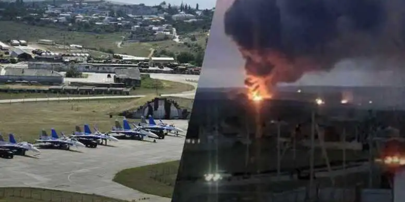 Russian sources reported explosions across Crimea Russian sources reported explosions across Crimea