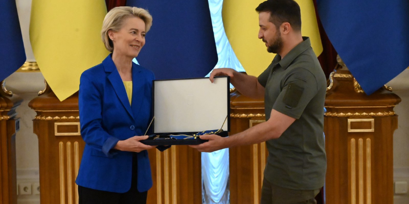 President of EU Commission von der Leyen visits Ukraine