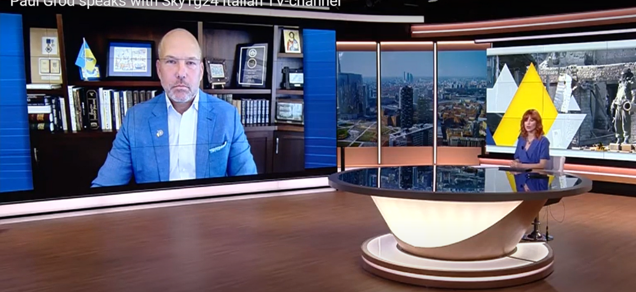 Павло Ґрод дав інтерв’ю італійському телеканалу SkyTg24 Павло Ґрод дав інтерв’ю італійському телеканалу SkyTg24