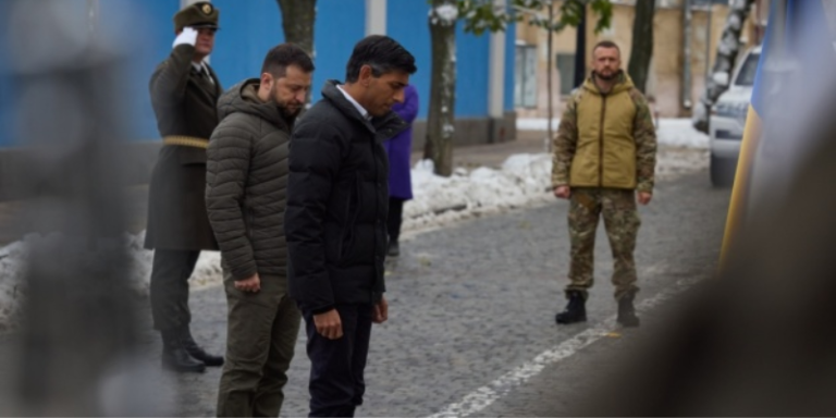 Прем’єр-міністр Сунак у Києві вшанував пам’ять жертв Голодомору та героїв, полеглих за Україну