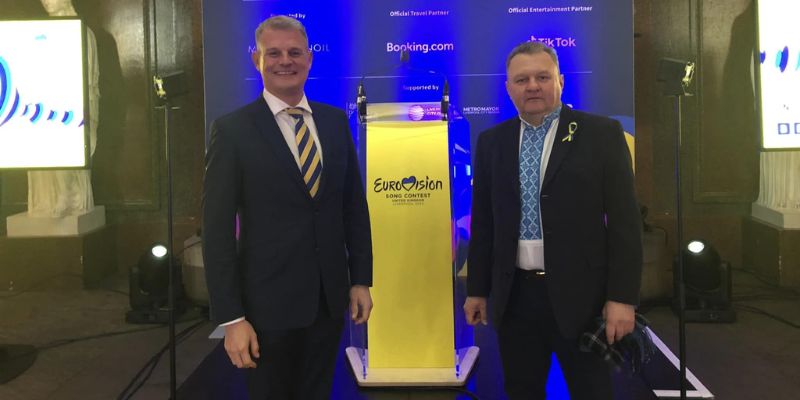 AUGB chairman takes part in Eurovision official handover in Liverpool