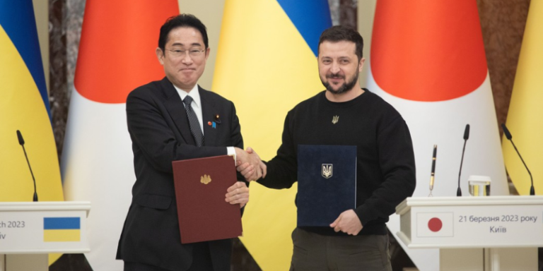 Kishida vows continued support for Ukraine, is outraged by Russian cruelty