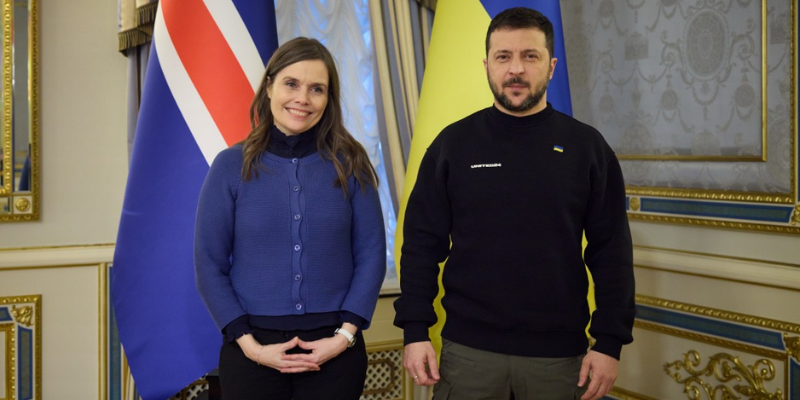 Ukraine’s President and Iceland’s PM sign a joint declaration