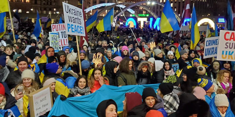 Ukraine’s Foreign Ministry thanks the UWC for its leading role in the Feb. 24 worldwide rallies