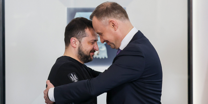 Duda awards Zelensky with Poland’s top decoration