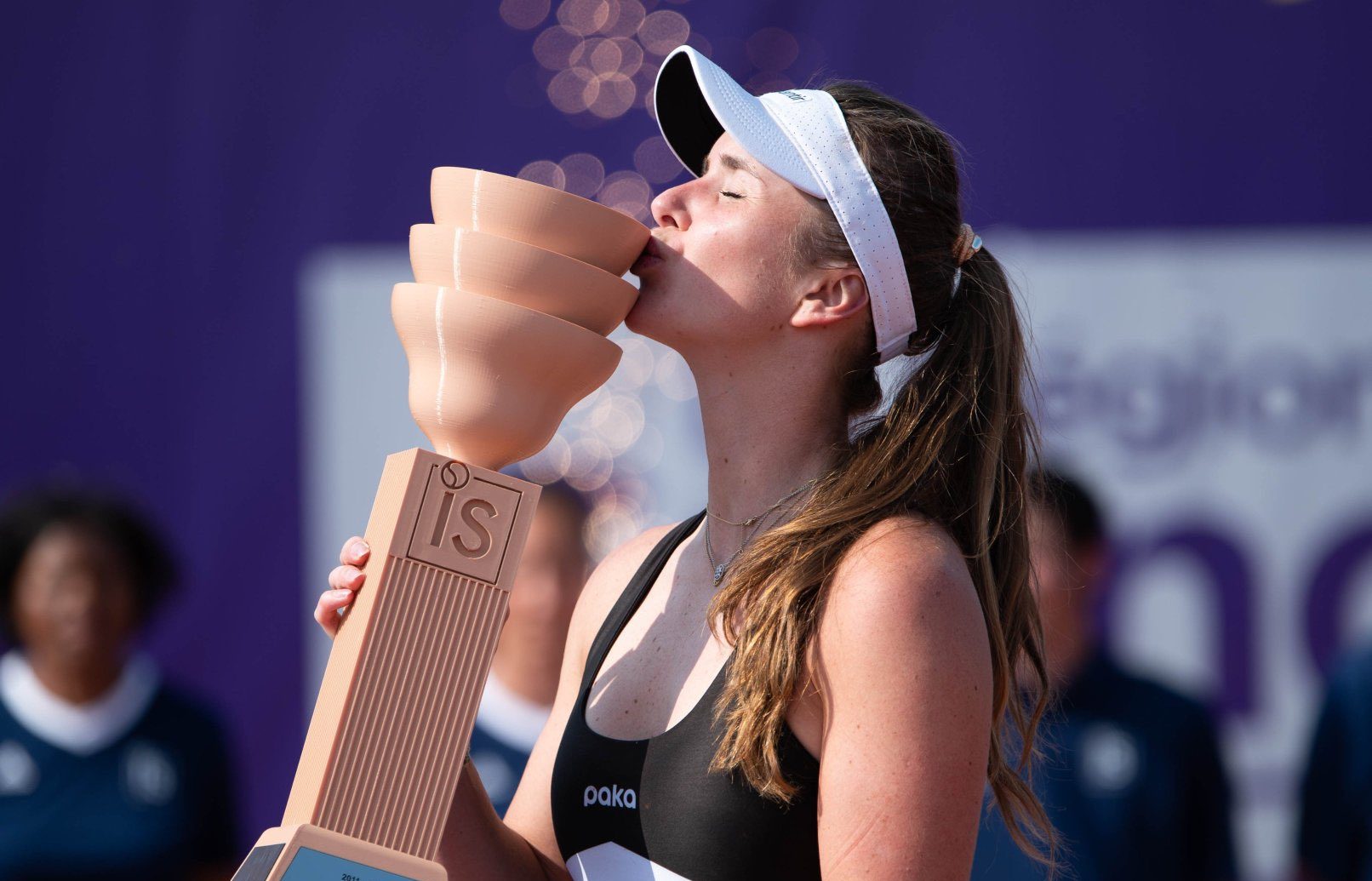 Ukrainian tennis player Svitolina triumphs over a Russian at tournament