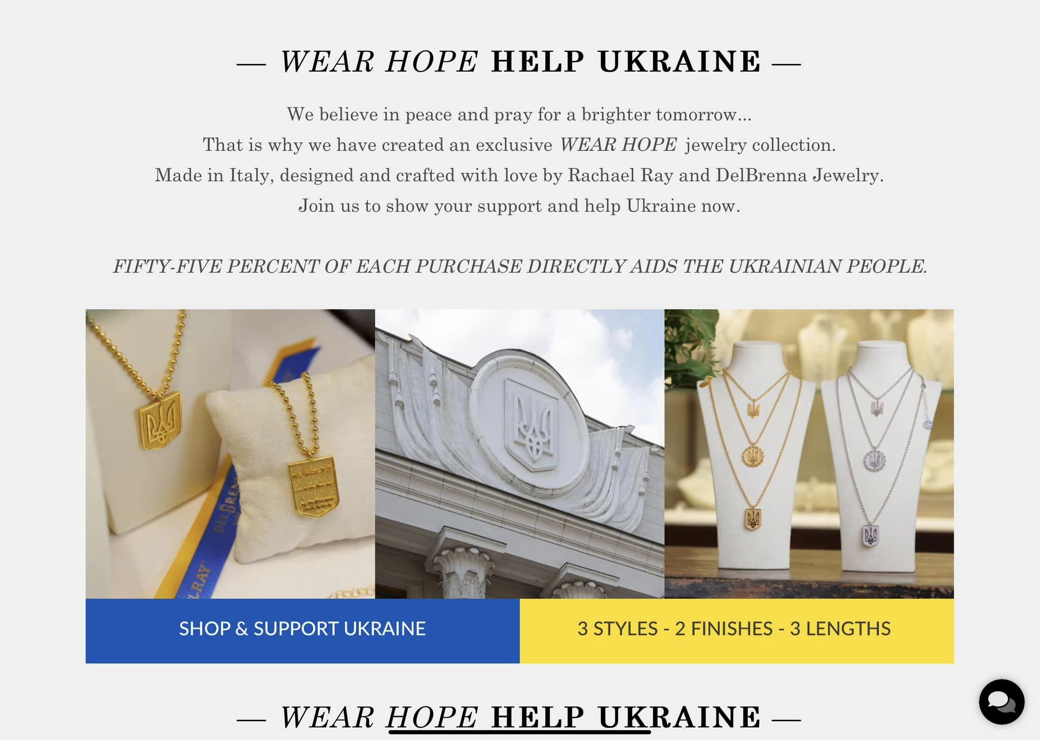 American TV star creates jewelry to support Ukraine Ukrainian