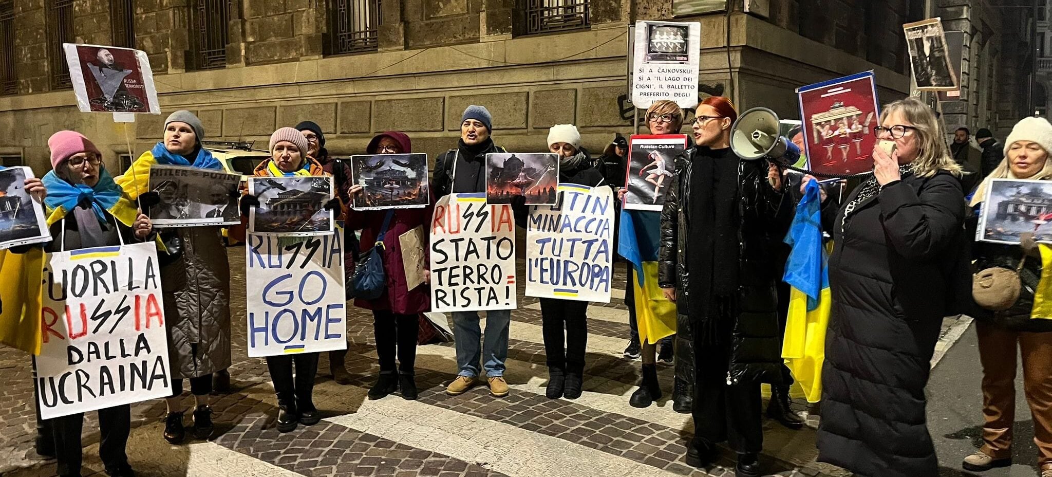 Українці Італії мітингують проти російської культури в Мілані