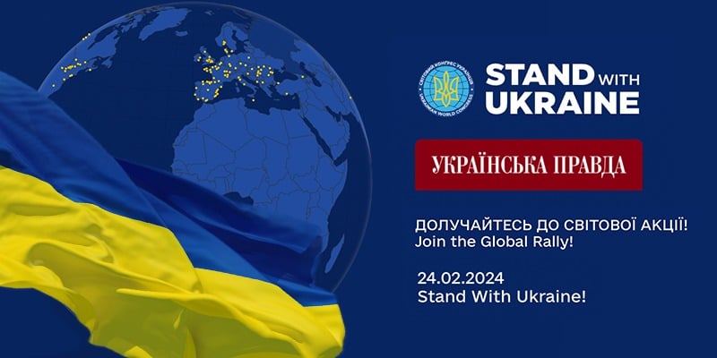 UWC partners with Ukrainska Pravda for February 24 global rally map