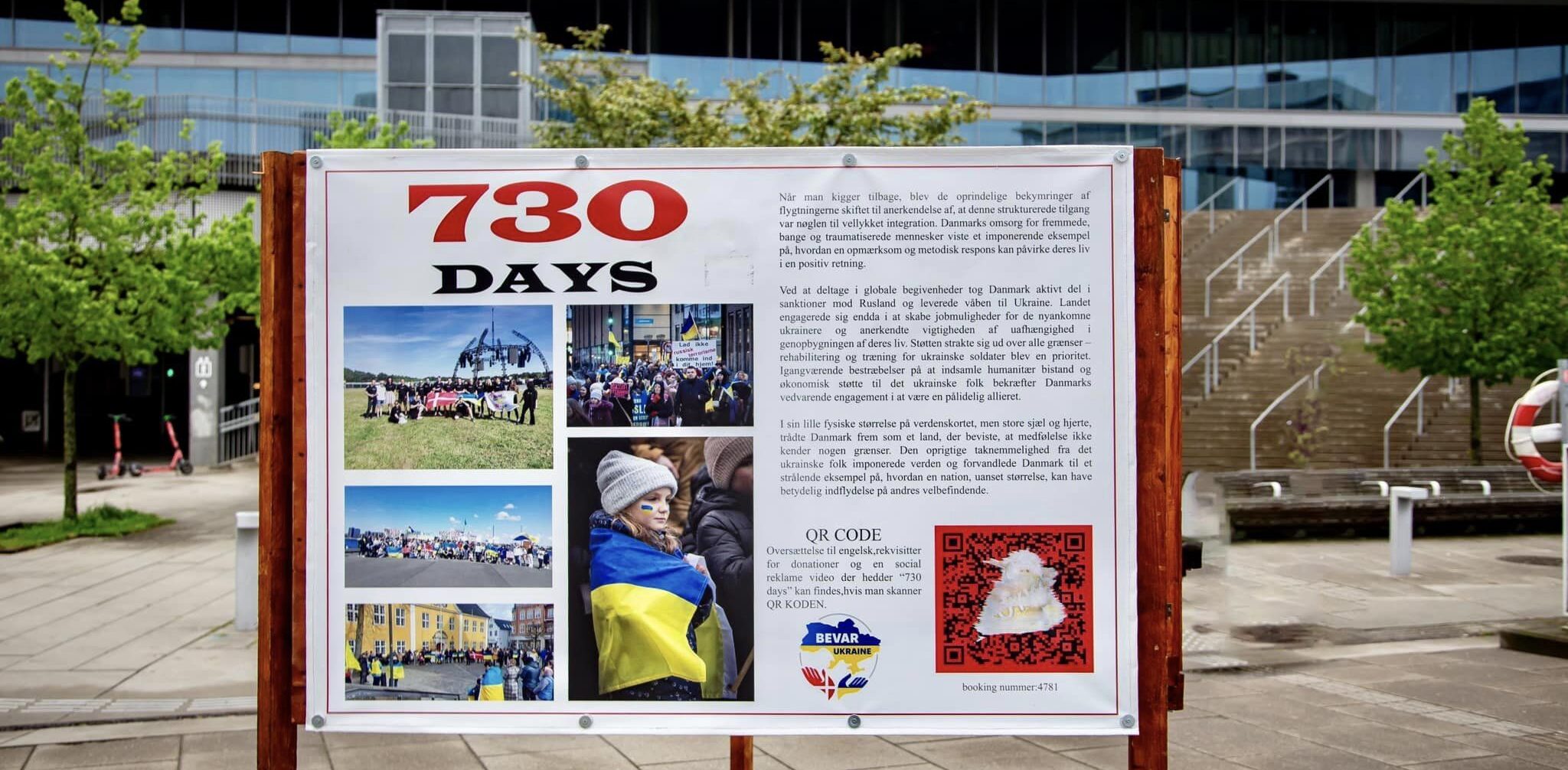 ‘730 Days’ exhibition: Danish community intensifies attention on Ukraine