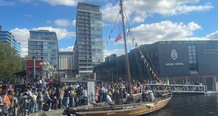 Legendary cossack vessel docks in London