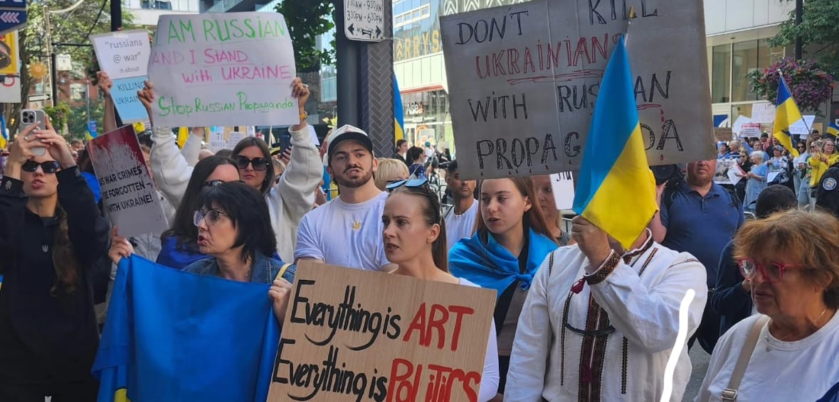Ukrainians protest “Russians at War” screening in Toronto: initial outcomes Ukrainians protest “Russians at War” screening in Toronto: initial outcomes