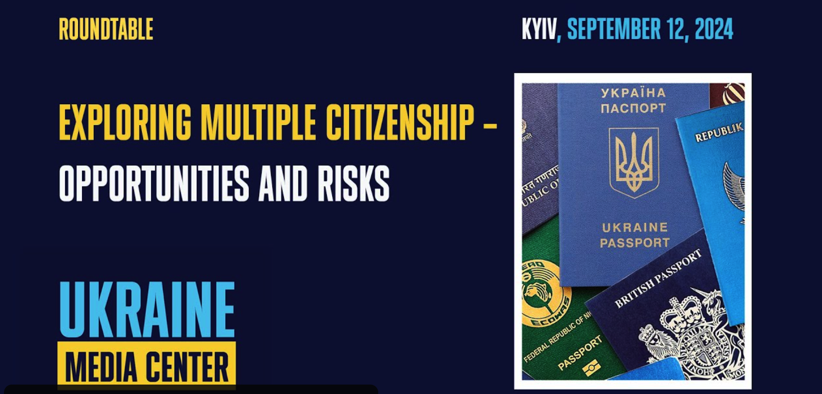 Ukrainian World Congress to host discussion on multiple citizenship Ukrainian World Congress to host discussion on multiple citizenship