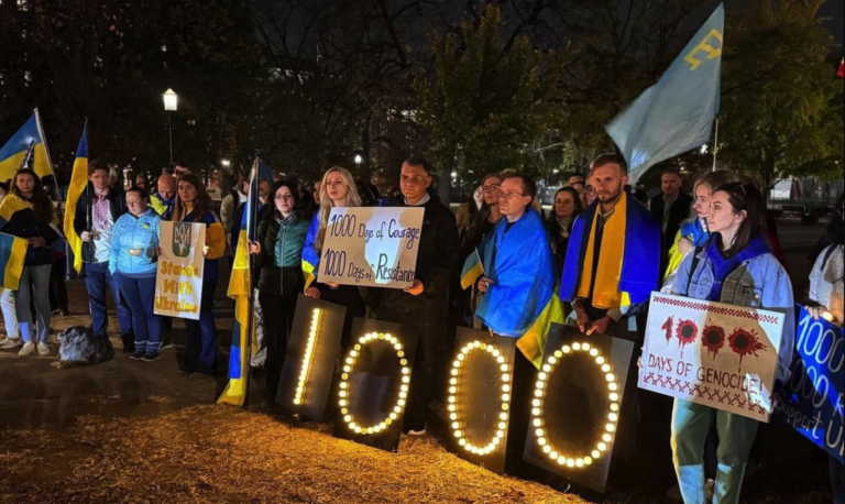 1000 днів великої війни: українські громади вийшли на мітинги