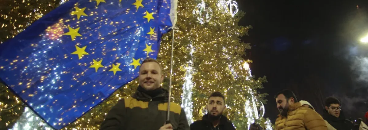 Georgia rings in New Year with protests against pro-Russian government Georgia rings in New Year with protests against pro-Russian government
