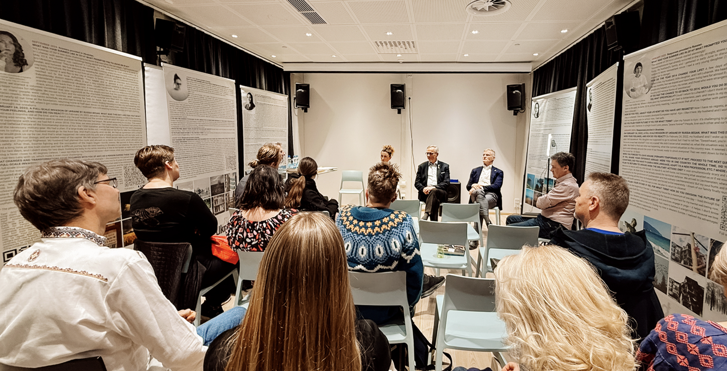 Ukrainian Association in Finland holds war-themed exhibition in Helsinki
