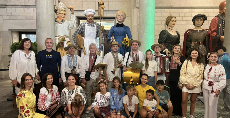 Parade figure of Ukrainian writer Lesya Ukrainka showcased in Barcelona