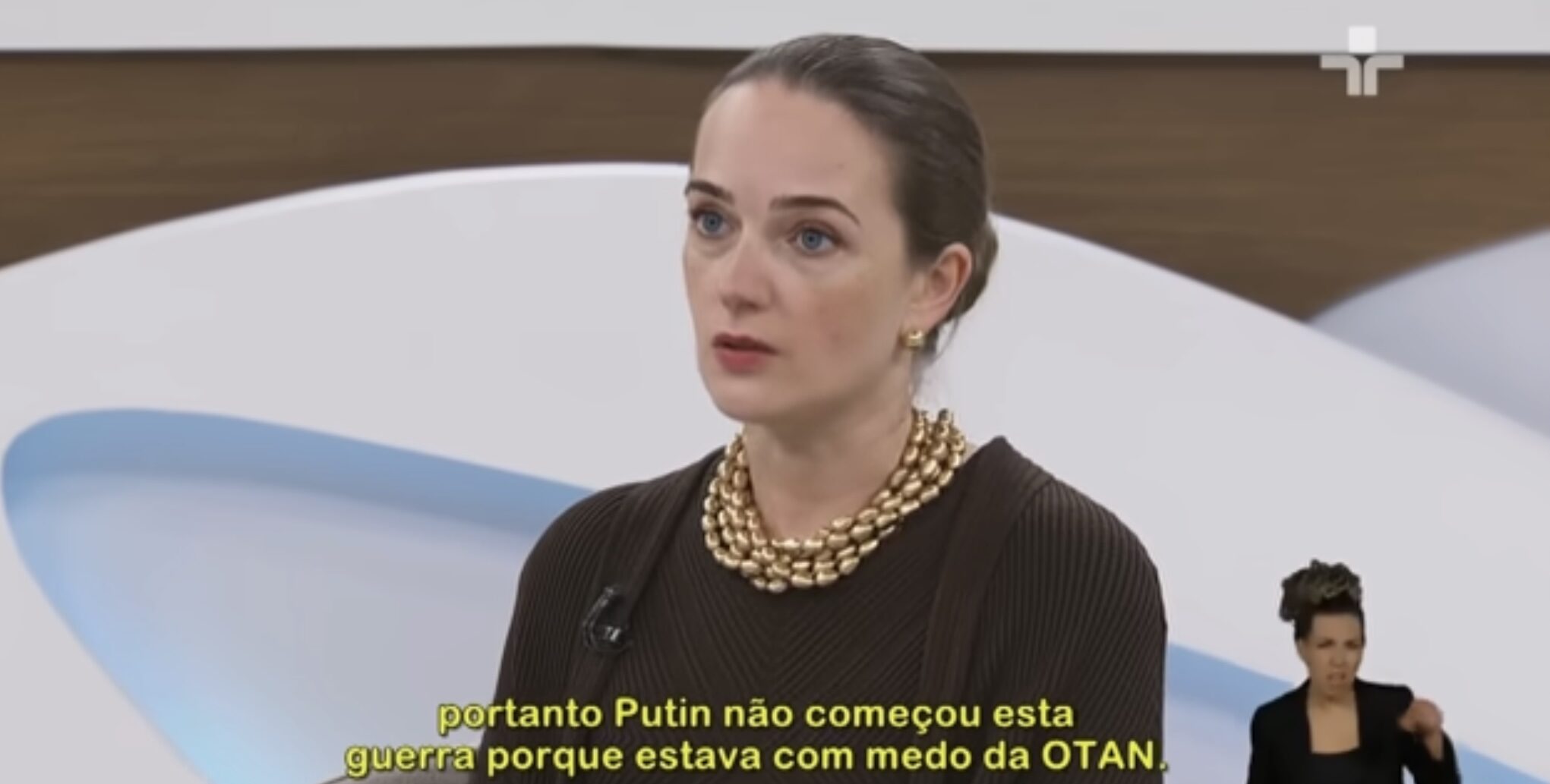 Matviychuk apareció en el programa de entrevistas más influyente de Brasil y habló sobre la guerra en Ucrania