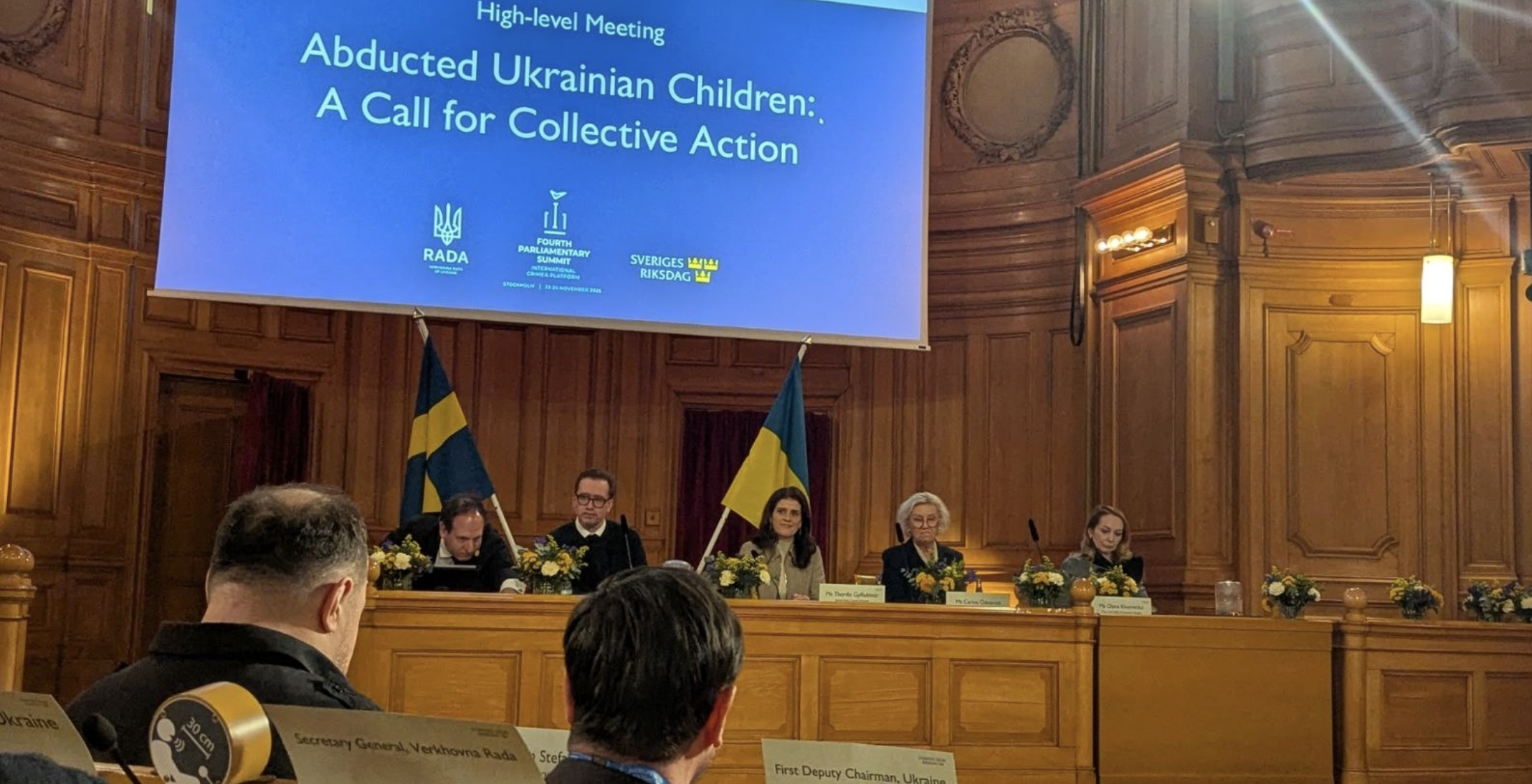 Nordic Ukraine Forum joins Swedish parliament meeting on abducted children