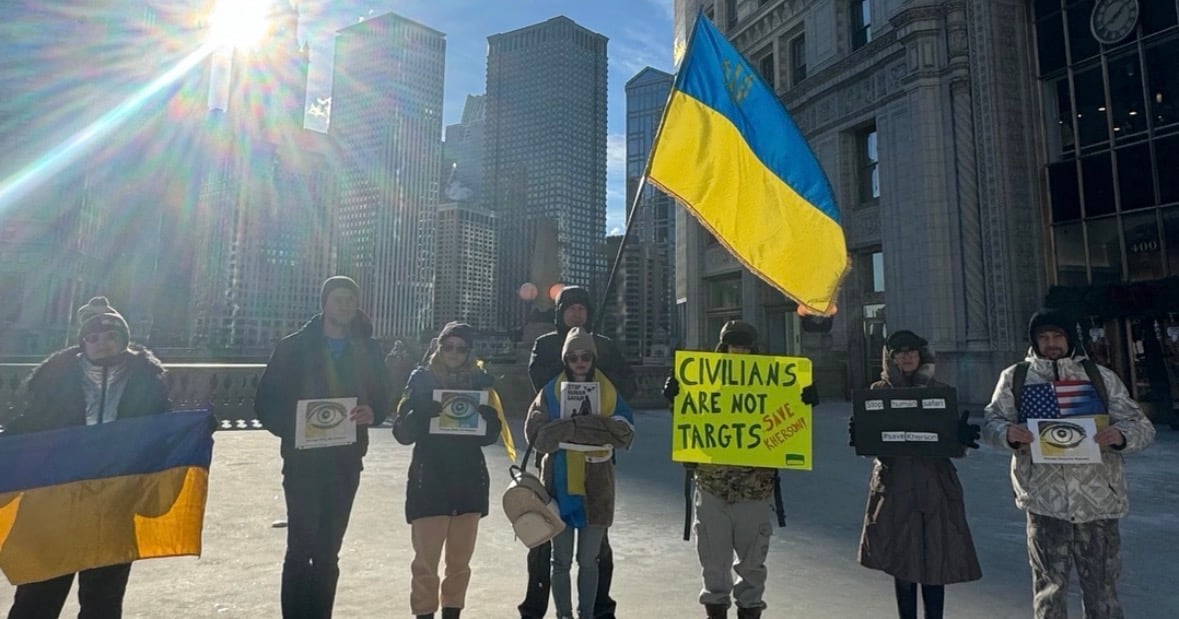 Ukrainians in Chicago condemn Russia’s ‘human drone’ attacks on civilians in Kherson