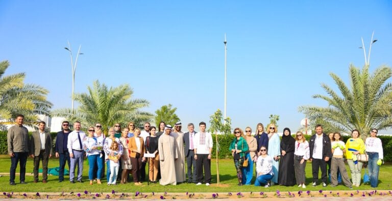 Ukrainians in UAE plant 35 trees in ‘Ukrainian’ park
