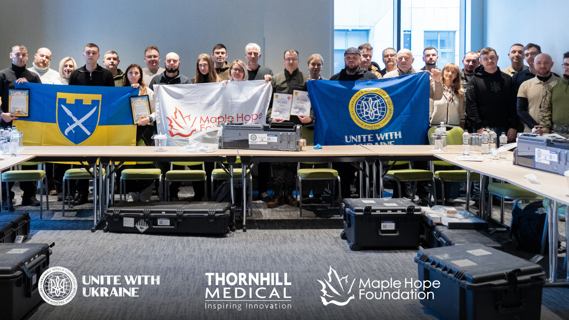 Ukrainian World Congress and Maple Hope Foundation Deliver Additional 50 MOVES® SLC™ Mobile Life Support Systems to Ukraine’s Defense Forces Through the Unite with Ukraine Initiative