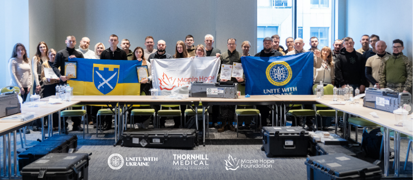 Ukrainian World Congress and Maple Hope Foundation Deliver Additional 50 MOVES® SLC™ Mobile Life Support Systems to Ukraine’s Defense Forces Through the Unite with Ukraine Initiative