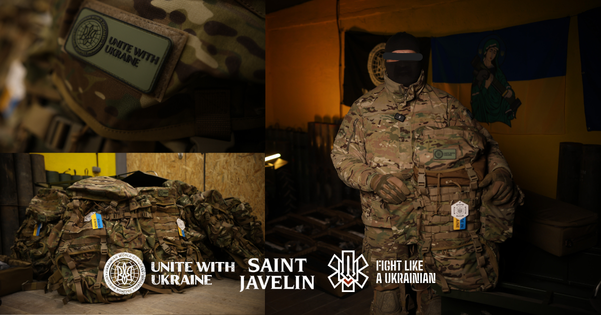 Ukrainian World Congress and Saint Javelin equip Ukrainian SBU medics with advanced combat trauma backpacks